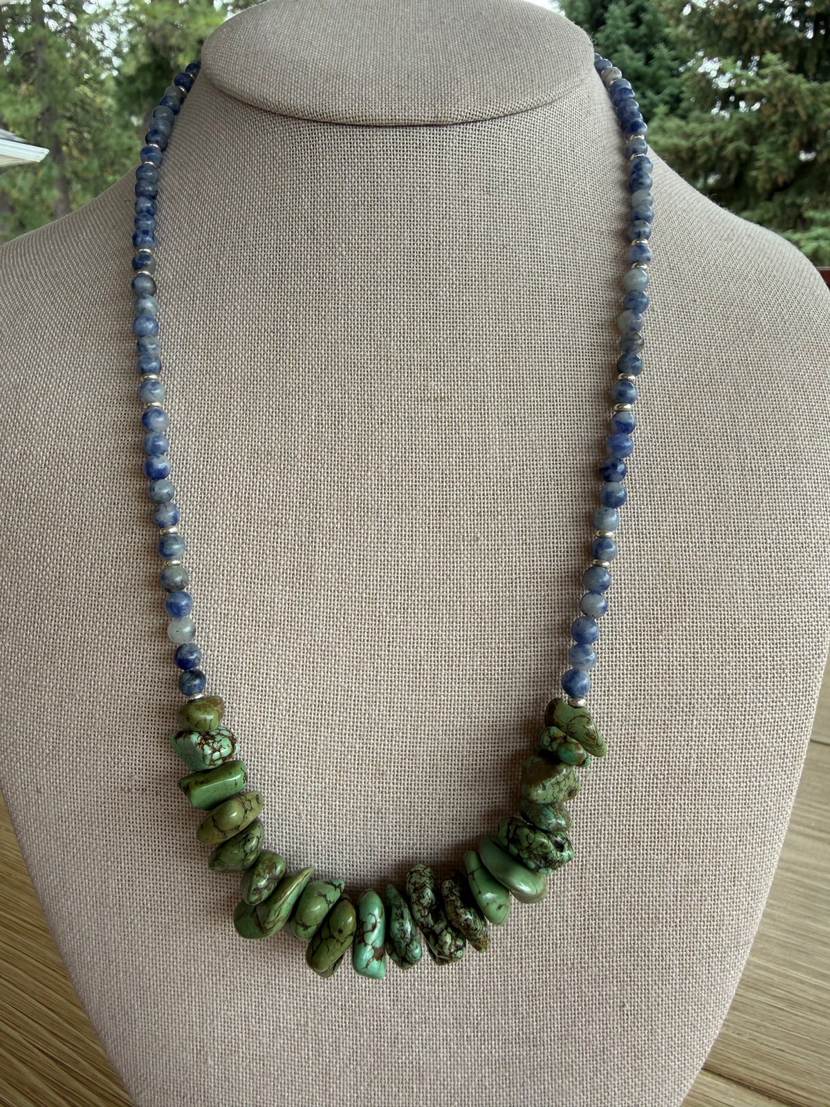 Blue Spot Jasper Necklace